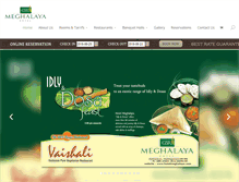 Tablet Screenshot of hotelmeghalaya.com